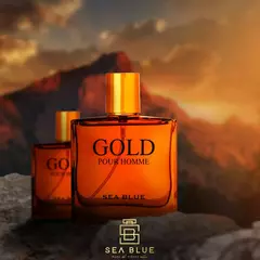 Perfume Masculino Gold 100ml Importado Sea Blue Militar na internet