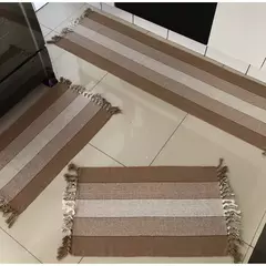Tapete Passadeira Tear 3 Peças Cozinha Cores Variadas - comprar online