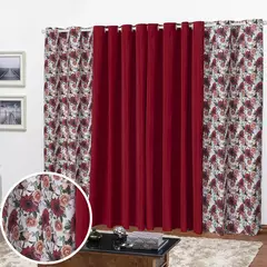 Imagem do Cortina Florata 3,00 L 2,20 A (Parede Inteira, Sala, Quarto, Escritório, Decoração)