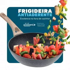 Frigideira Indução 3 Tamanhos Fundo-triplo Revestimento Antiaderente - Dolce Home na internet