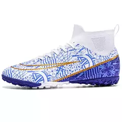Botas longas de futebol para homens, grama infantil, TF, FG Training Soccer Shoes, tênis esportivos profissionais, tênis de futebol ao ar livre - Wolf Magazine