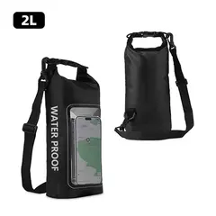 Imagem do Saco seco impermeável para trekking, deriva, rafting, surf, caiaque, sacos de esportes ao ar livre, equipamento de acampamento, tela sensível ao toque, XA394Q, 2L