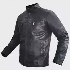Jaqueta de couro masculina slim - comprar online