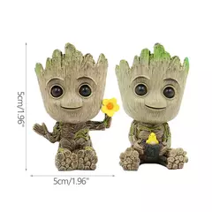 Imagem do Desenhos animados Groot Figurines para Decoração de Casa, Modelo Miniatura, Desktop Display, Artesanato, Árvore Homem Ornamento, Decoração Do Escritório, 5cm