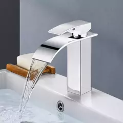 Lavatório de cachoeira de aço inoxidável, torneira alta e baixa, preto, quente e frio, banheiro, banheiro, casa - comprar online
