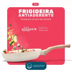 Frigideira Indução 3 Tamanhos Fundo-triplo Revestimento Antiaderente - Dolce Home