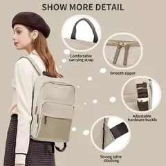 Novo simples grande capacidade mochila feminina viagem professor de negócios mochila portátil bolsa ombro menina escola estudante mochila bolsa - comprar online