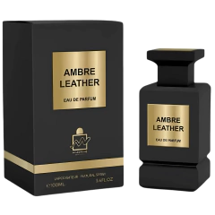 100ml Perfume Arabe Compartilhavel Masculino e Feminino Ambre Leather By Milestone - Original - Envio do Brasil na internet