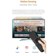 Controle Remoto Universal Air Mouse Wechip W1 2.4G Teclado Sem Fio Integrado Compatível Smart TV Android TV Box PC Plug and Play - Wolf Magazine