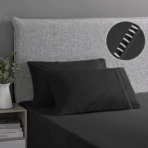 Jogo de Lençol Queen 3 Peças 400 Fios Micro Percal Diversas Cores