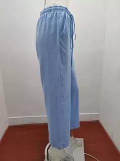 Calça de cintura alta de perna larga feminina, calça de linho de algodão, monocromática, cânhamo, casual, respirável, esportiva, solta, feminina, verão, outono
