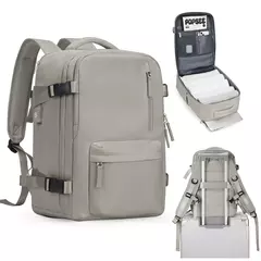 Bolsa para Laptop Resistente à Água para Mulheres, Mochila de Viagem de Cabine, Grande Capacidade, Easyjet, Ryanair, 45x36x20, 40x20