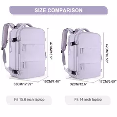 Mochila de viagem para mulheres, Mochila para laptop TSA, voo aprovado, mochila casual para semana - Wolf Magazine