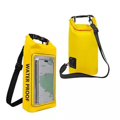 Saco seco impermeável para trekking, deriva, rafting, surf, caiaque, sacos de esportes ao ar livre, equipamento de acampamento, tela sensível ao toque, XA394Q, 2L
