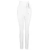 Novo verão bandagem calças 2020 9 cores sexy feminina cintura alta lápis calças estiramento moda feminina rua wear