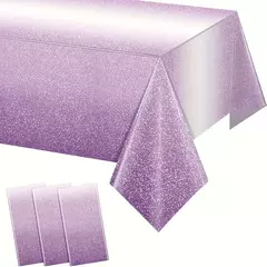 Toalha de mesa plástica descartável rosa para festas, gradiente pastel, mesas retangulares, sprin rosa claro, 1 pacote - Wolf Magazine