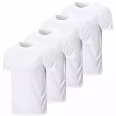 Kit 4 Camisetas Masculinas Lisas Básicas 100% Poliéster Sublimação Silkscreen
