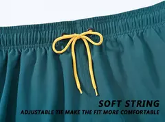 Escadch-Shorts Masculina Clássico Cor Sólida Malha Respirável de Forro com Bolsos com Zíper, Moda Banho Verão, Calções de Ginástica, 2022 - Wolf Magazine