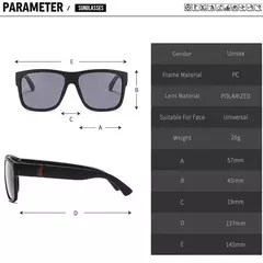 Óculos de sol polarizados masculinos de luxo, óculos de alta qualidade, óculos quadrados para dirigir óculos de sol de viagem Uv400, moda, 2022