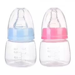 Mini mamadeira portátil recém-nascida, BPA Free, Safe Infant Nursing Nipple Care, Garrafas De Leite De Suco De Frutas, 60ml na internet
