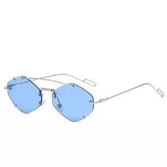 Óculos de sol sem aro para homens e mulheres, óculos de sol retrô, marca designer óculos UV400 Shades, óculos femininos - comprar online