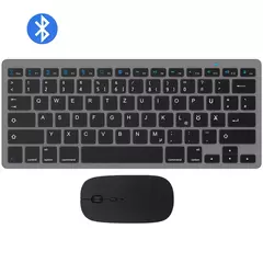 Ultra-Slim Bluetooth Teclado e Mouse Combo, Tecla Mudo, Mouse sem fio, Ratos para Mac, iPad, iPhone, iOS, Android, Windows - loja online