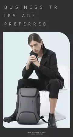 BANGE New Arrival Laptop Mochilas Multifuncional com Impermeável Grande Capacidade Trabalho Diário Mochila de Negócios Back Pack Mochila - Wolf Magazine