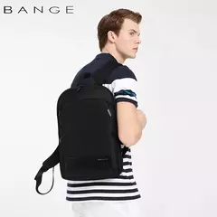 BANGE-Mochila Laptop impermeável para homens, bolsas de ombro leves escaláveis para homens, negócios e viagens, moda clássica, viagens e motociclista, 15,6";;VERDADEIRO;;"Blue,43 x 31 x 7 cm - Wolf Magazine