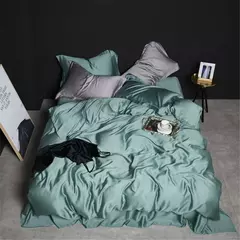 Lanlika-Pure 100% Seda Verde Conjunto de Cama, Capa de Edredão, Roupa de Cama, Lençol, Fronha, Beleza, Duplo, Rainha, Rei, Alta Qualidade - Wolf Magazine