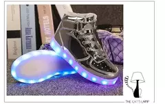 Tamanho 25-46 led sapatos com luzes brilhantes led chinelos para crianças & adulto feminino tenis para crianças meninos meninas sapatilhas luminosas - loja online
