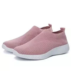Tênis slip-on vulcanizados para mulheres, sapatos baixos, mocassins ambulantes, plus size 42, alta qualidade na internet