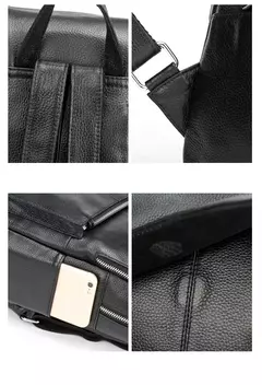 Mochila Zency-Anti-Roubo de Couro Feminina, Mochila de Grande Capacidade, Bolsa Designer de Viagem, Couro Branco, Qualidade, Elegante, A ++ - comprar online