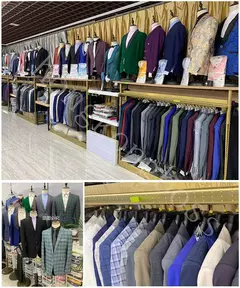 Conjunto de terno de túnica masculino single breasted stand colarinho, blazers, jaqueta, calças, boutique, moda casual, casaco, calças, 2 peças, 2023