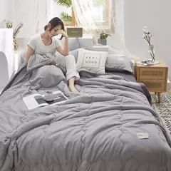 Imagem do Colcha macia e respirável para estudante, colcha para escritório, sofá, verão