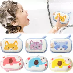 Cute Baby Bath Sponge Crianças Crianças Crianças Crianças Recém-nascidos Adultos Cleaning Brush Towel Soft Inirritative Bath Foam Shower Sponge
