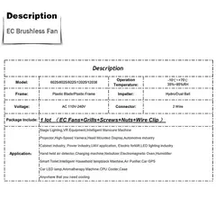Ventilador axial ce 60mm 80mm 90mm 120mm bola sem escova refrigerador ac 110v 120v 220v 230v 240v ventilador para caixa de computador 6025 8025 9225 12038 - comprar online