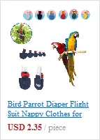 Pássaro papagaio fralda voo terno, fralda roupas para bochecha verde, periquito Conure, calopsitas, pombos, médio e grande, pássaro pet na internet