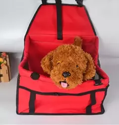 Bolsa de assento para transportar carros de cachorro, cesta à prova d'água, rede dobrável, bolsa para transportar animais de estimação, para cães pequenos, gatos, malha de segurança para viagem