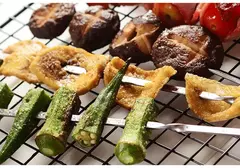 Espeto de churrasco em aço inoxidável, espetos reutilizáveis BBQ Kebab para acampamento ao ar livre, ferramentas de piquenique, cozinhar ferramentas, 10 pcs, 15pcs - comprar online