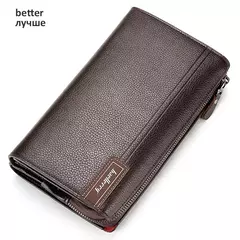 Baellery homens bolsa de embreagem grande capacidade carteiras de bolso do telefone celular passcard bolso de alta qualidade multifuncional carteira para homem na internet