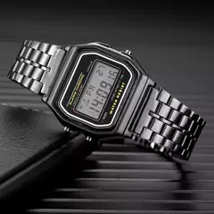 Imagem do Luxo feminino rosa ouro silicone relógios moda feminina led relógio digital casual senhoras relógio eletrônico reloj mujer 2022