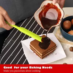 Conjunto de espátula de silicone antiaderente, Resistente ao calor, Espátula Creme, Raspador, Escova De Colher, Núcleo De Aço Inoxidável, Utensílios De Cozinha, 6Pcs - comprar online