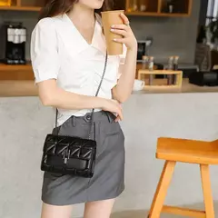 Bolsa de Ombro Designer de Luxo para Mulheres, Bolsa de Couro com Corrente, Crossbody, Messenger Bags, Clutch Feminino - loja online