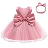 imo del traje de noël del bebé vestido de princesa para la boda de los bebés de los niños vestido de fiesta de 1er cumpleaños ropa de recién nacido