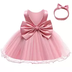 imo del traje de noël del bebé vestido de princesa para la boda de los bebés de los niños vestido de fiesta de 1er cumpleaños ropa de recién nacido