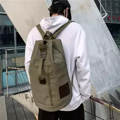 Mochilas de Viagem Esportiva de Grande Capacidade, Bagagem Masculina, Canvas Bucket Shoulder Bag, Caminhadas Duffle Bags, Mochila Masculina, Mochila Exterior na internet