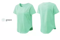 T-shirt monocromática de manga curta para mulheres, top de fitness solto, camisa de treino casual - comprar online