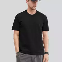 Imagem do Camiseta de algodão de mangas curtas para homens e mulheres, camiseta masculina, tops simples básicos para meninos e meninas, tamanho grande 5XL, boa qualidade, venda de verão