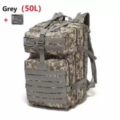 Imagem do Mochila de Nylon impermeável, sacos ao ar livre, mochilas esportivas táticas, camping, caminhadas, trekking, pesca, caça, 30L, 50L, 1000D