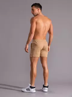 Shorts casuais masculinos de corrida, bolsos laterais, shorts com zíper 100% algodão, alta qualidade, moda ao ar livre, novo, verão - loja online